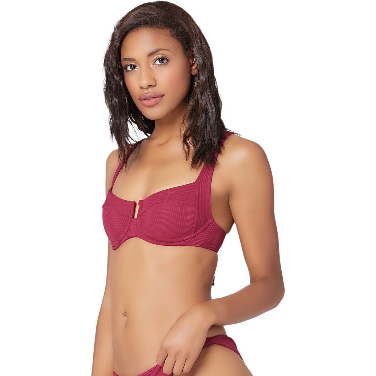 L Space Camellia Bikini Top - Women's Cabernet, L
