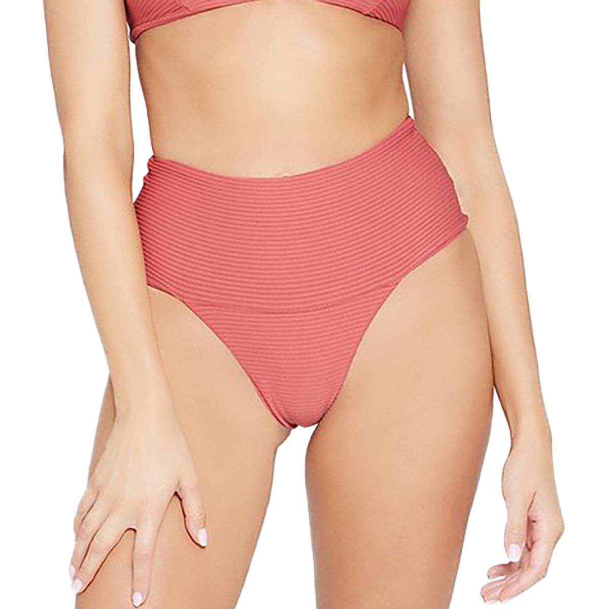 L Space Desi Eco Chic Classic Bikini Bottom - Women's Brick, M