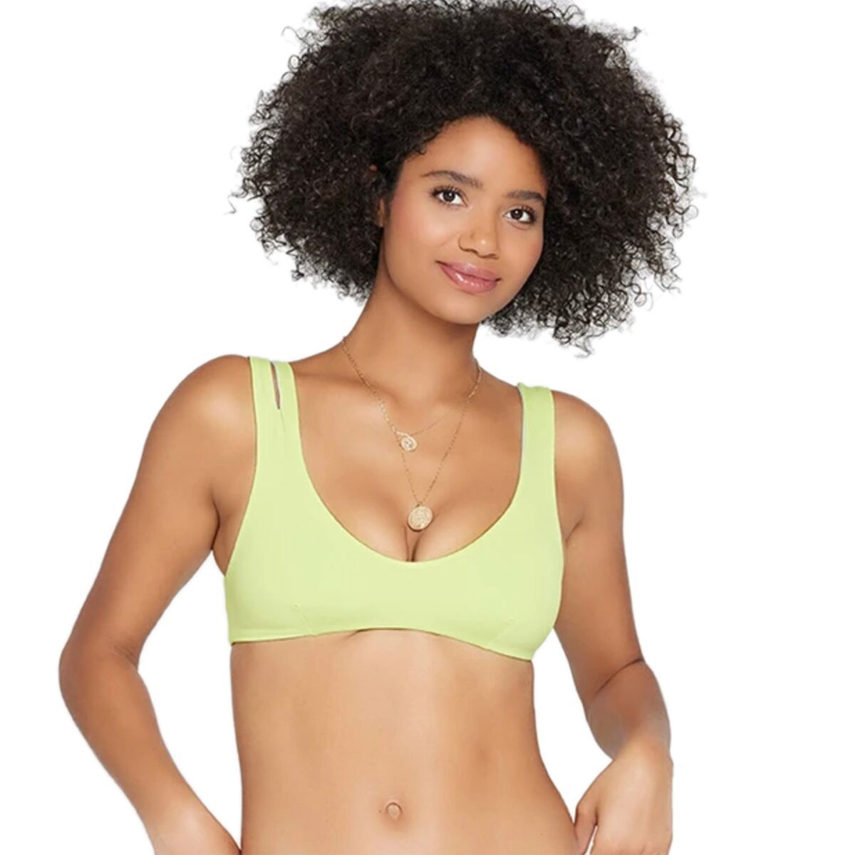 L Space One Wave Reversible Bikini Top - Women's Kiwi, XL
