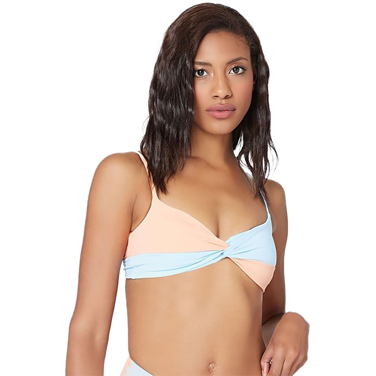 L Space Ringo Bikini Top - Women's Tangy/Sky Blue, L