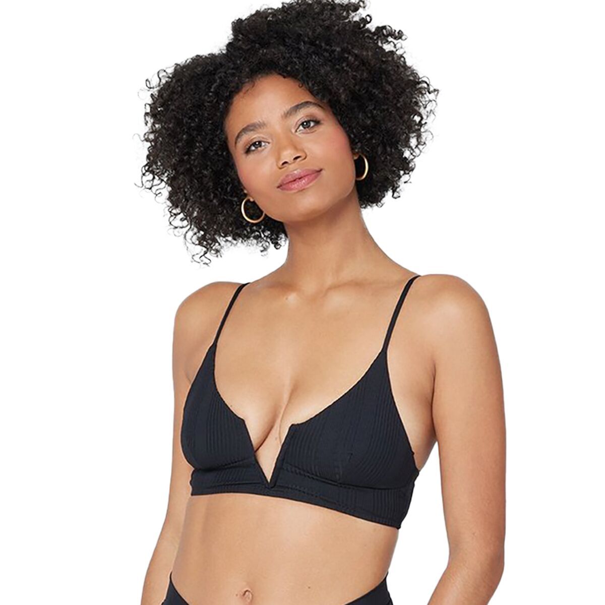 L Space Siren Bikini Top - Women's Black, D