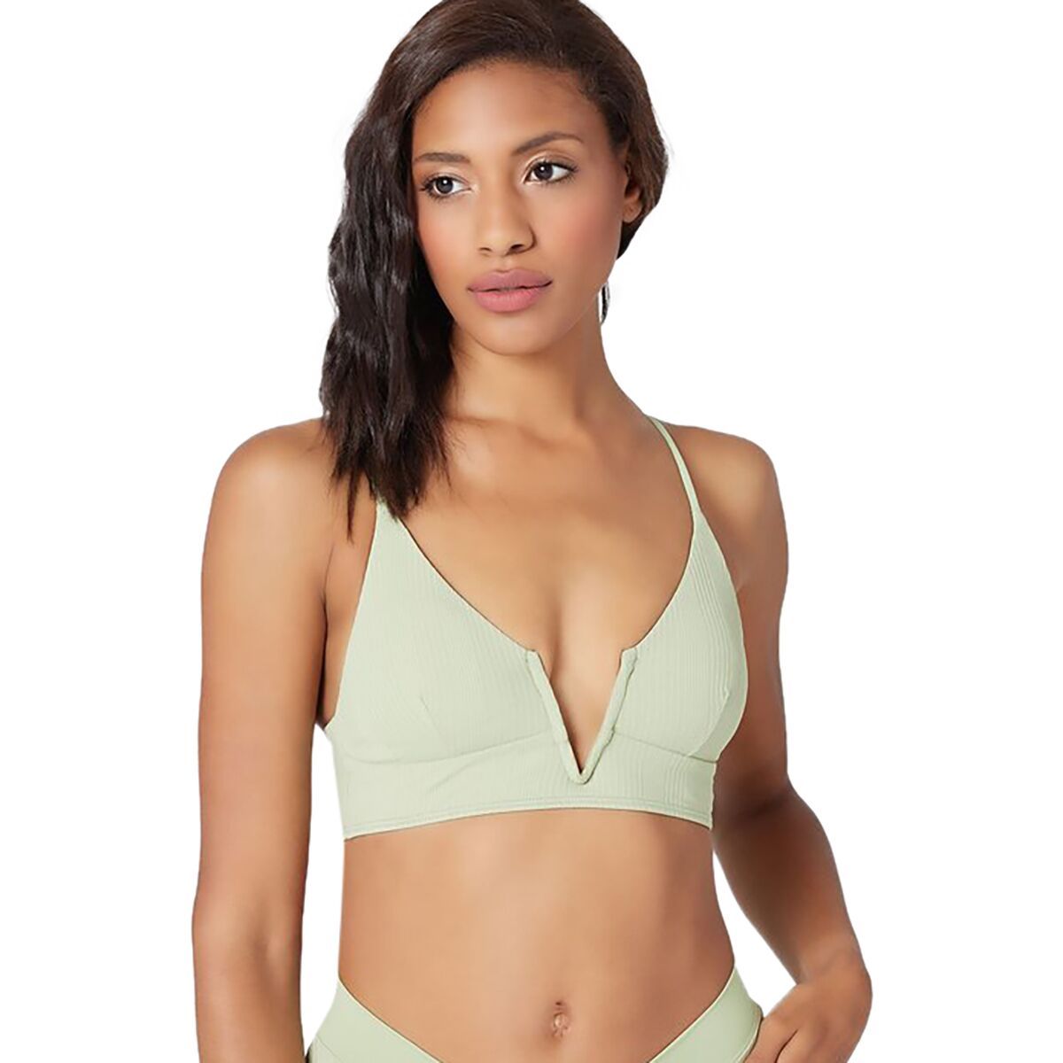 L Space Siren Bikini Top - Women's Light Olive, M