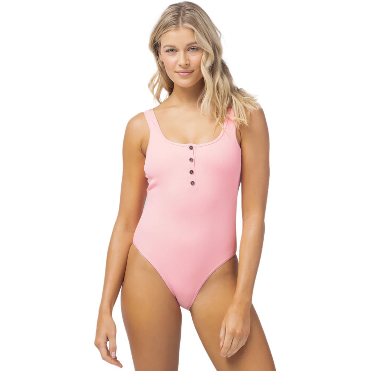L Space Float On Ribbed One-Piece Swimsuit - Women's Crystal Pink, XL