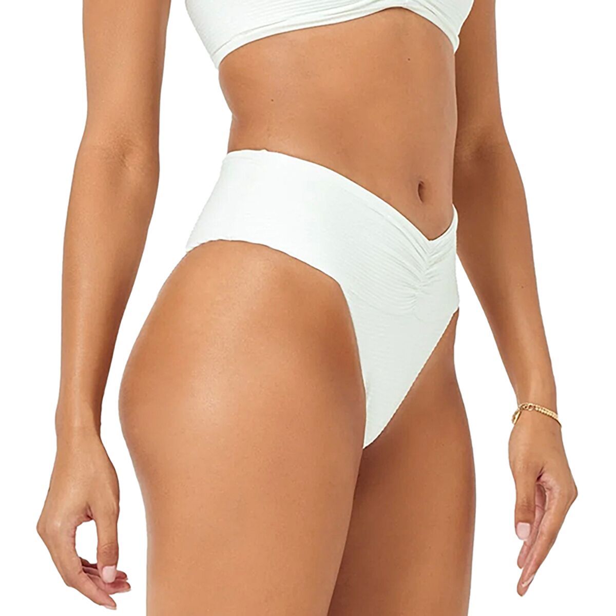 L Space Bardot Classic Bikini Bottom - Women's Cream, S
