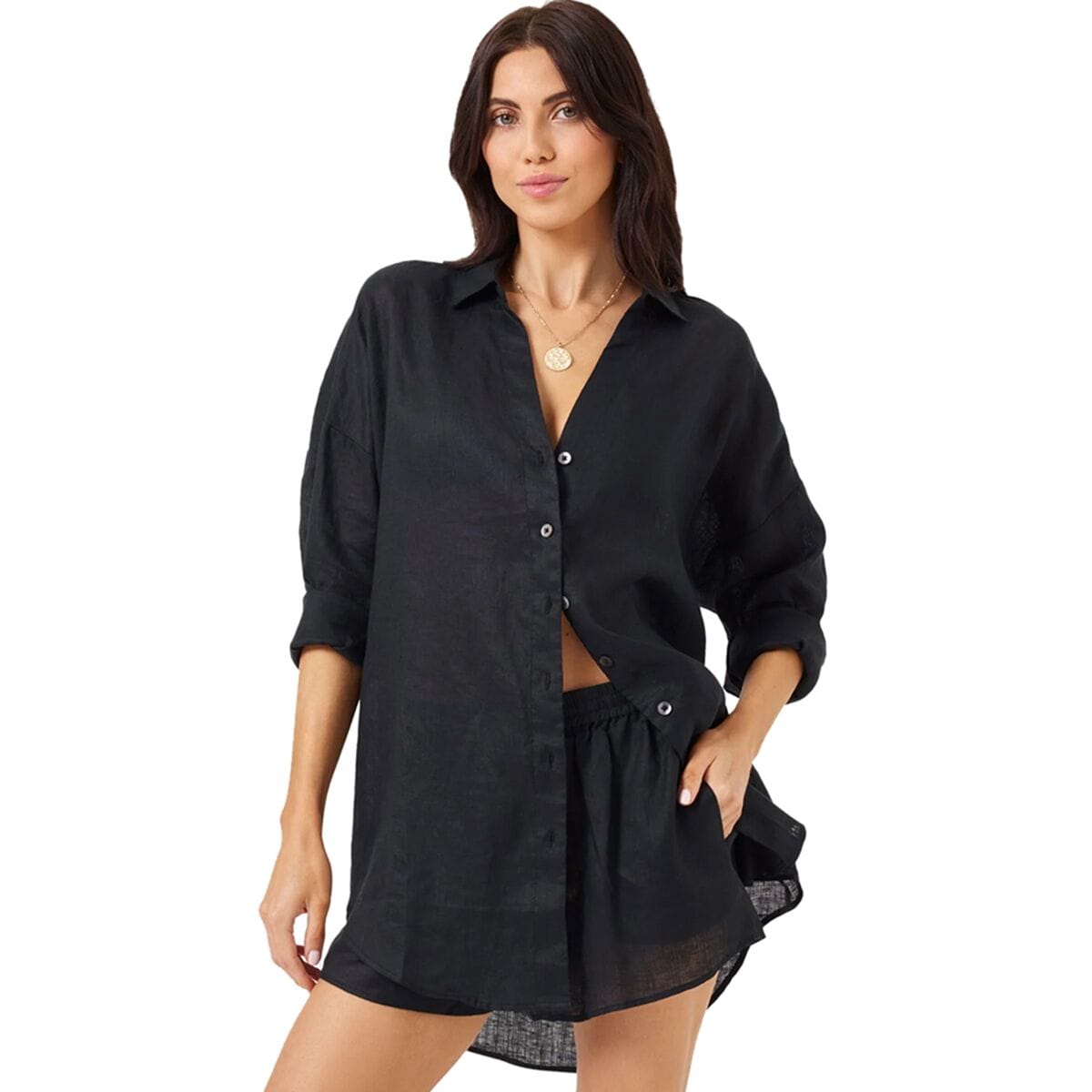 Image of L Space Rio Tunic - Women's Black, XL