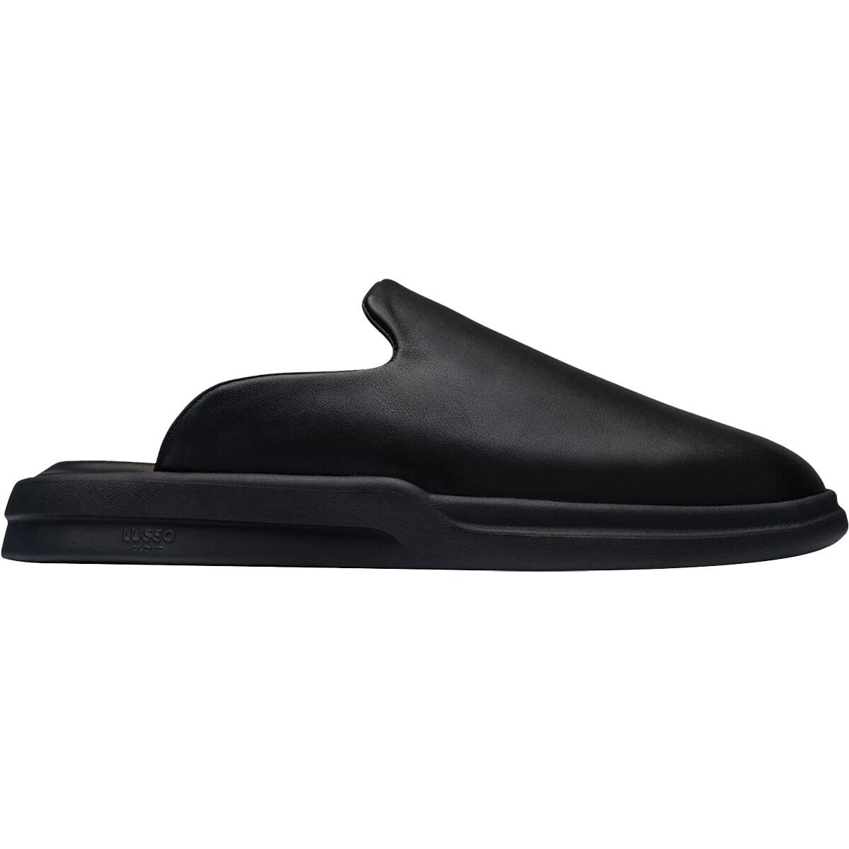 Image of Lusso Cloud Pelli Smooth Leather Shoe Jet Black/Matte, Mens 7.0/Womens 9.0