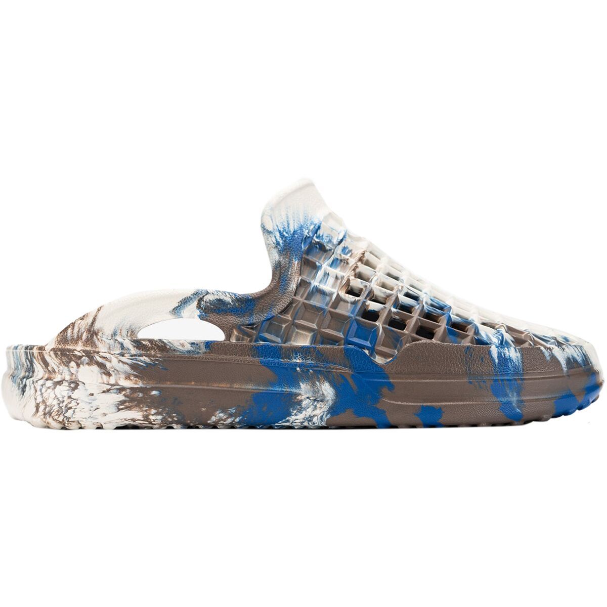 Image of Lusso Cloud Scenario Slide Indigo Mocha Swirl, Mens 5.0/Womens 7.0