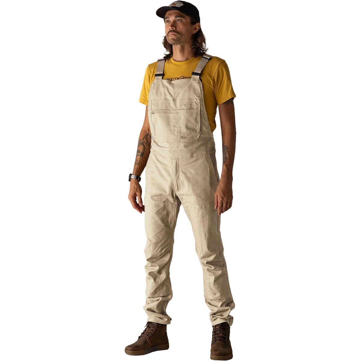 Image of Livsn Flex Canvas Overall - Men's Birch, 34x30