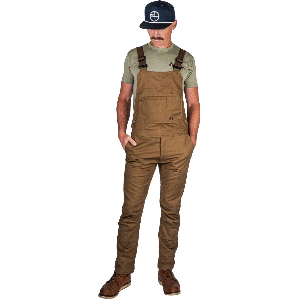 Image of Livsn Flex Canvas Overall - Men's Brown, 36x34