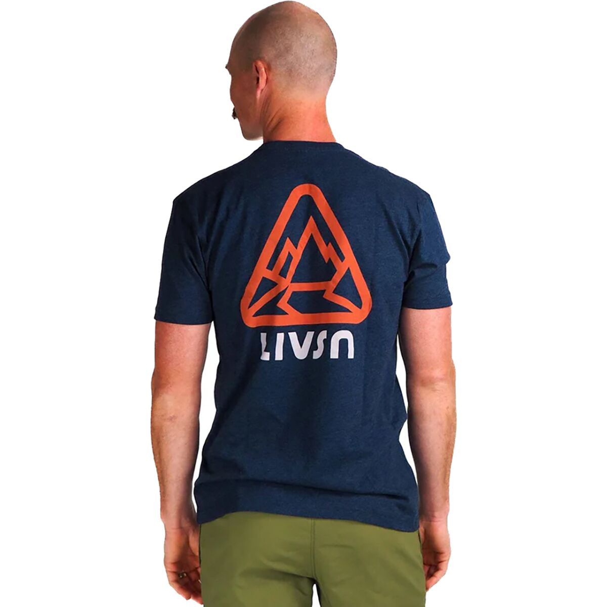 Image of Livsn Mountain T-Shirt - Men's Navy, S