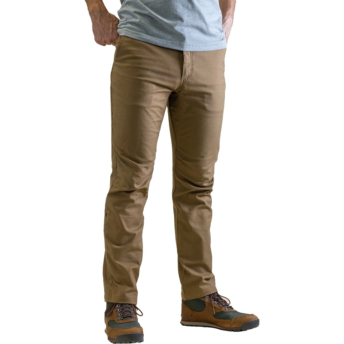 Image of Livsn Flex Canvas Relaxed Pant - Men's Brown, 34x30