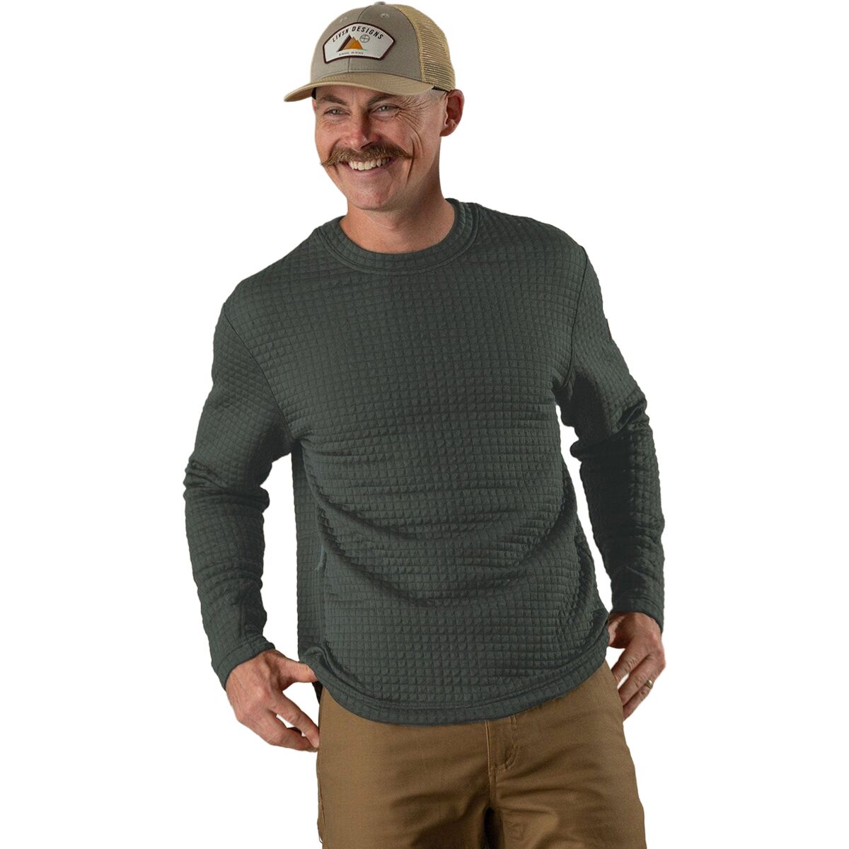 Image of Livsn Highlands Sweater - Men's Deep Pewter, L