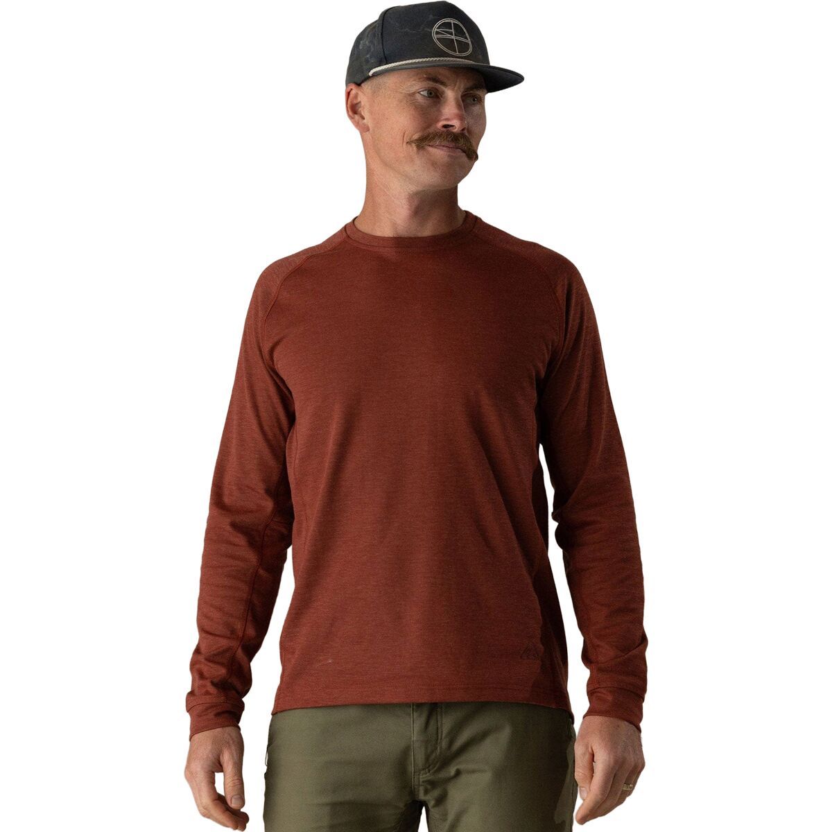 Image of Livsn Keystone Long-Sleeve Shirt - Men's Brick, M