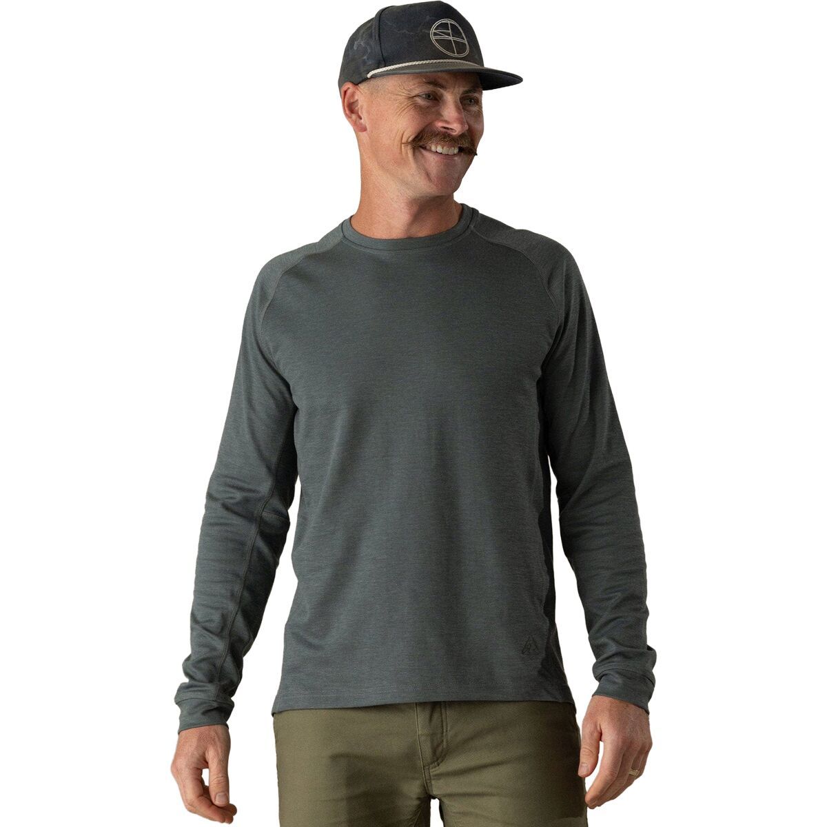 Image of Livsn Keystone Long-Sleeve Shirt - Men's Charcoal, S