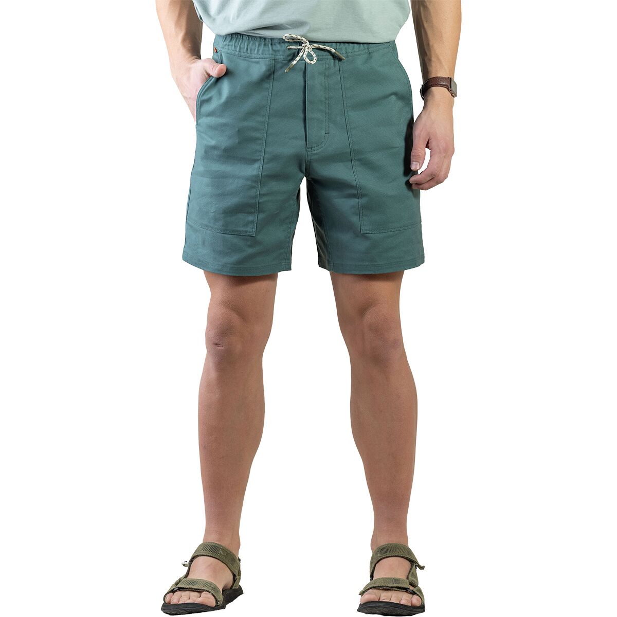 Image of Livsn Flex Canvas Holler Short - Men's Eddy, S