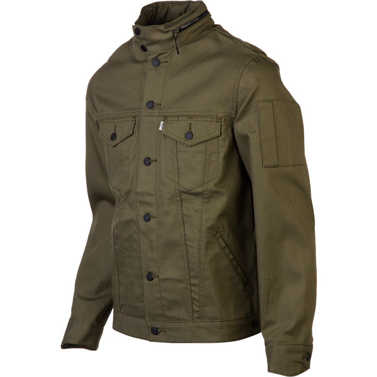 Levi's fishing jacket in green with collar