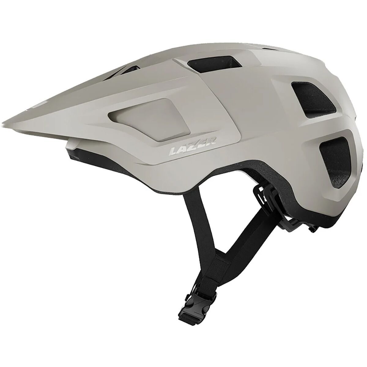 Image of Lazer Lupo Kineticore Helmet Matte White Stone, One Size