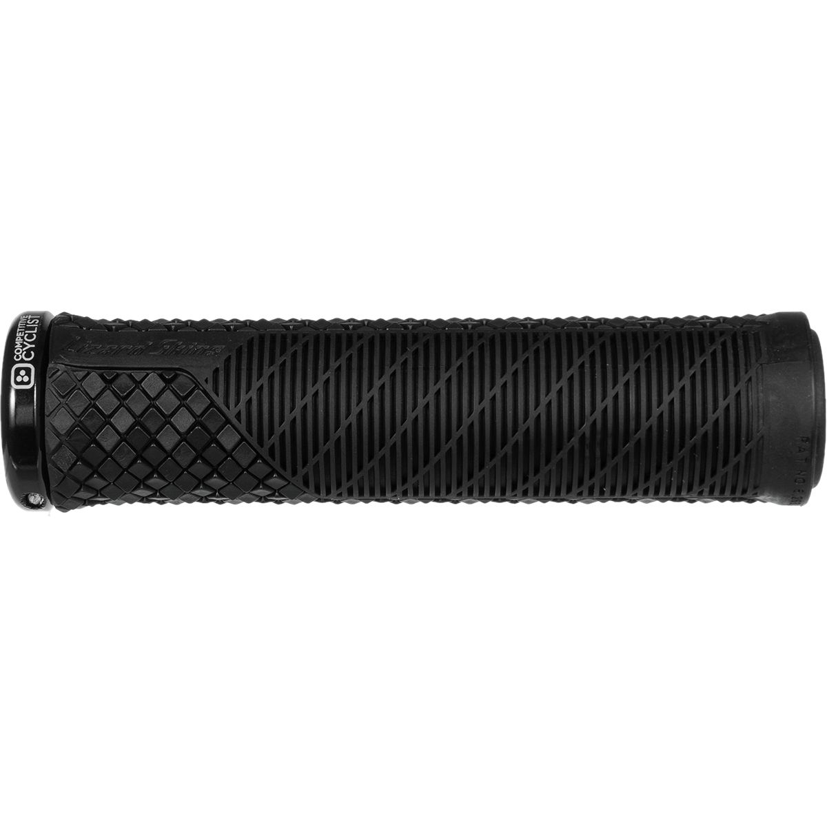 Image of Lizard Skins Charger Evo Lock-On Grips - Limited Edition Black/Black CC Logo Clamp, 136mm