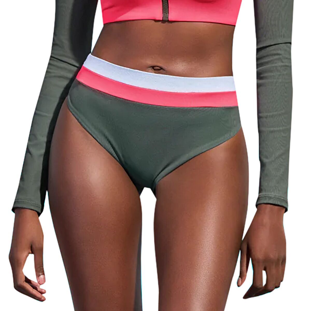 Maaji Suzy V Bikini Bottom - Women's Crocodile Green, S