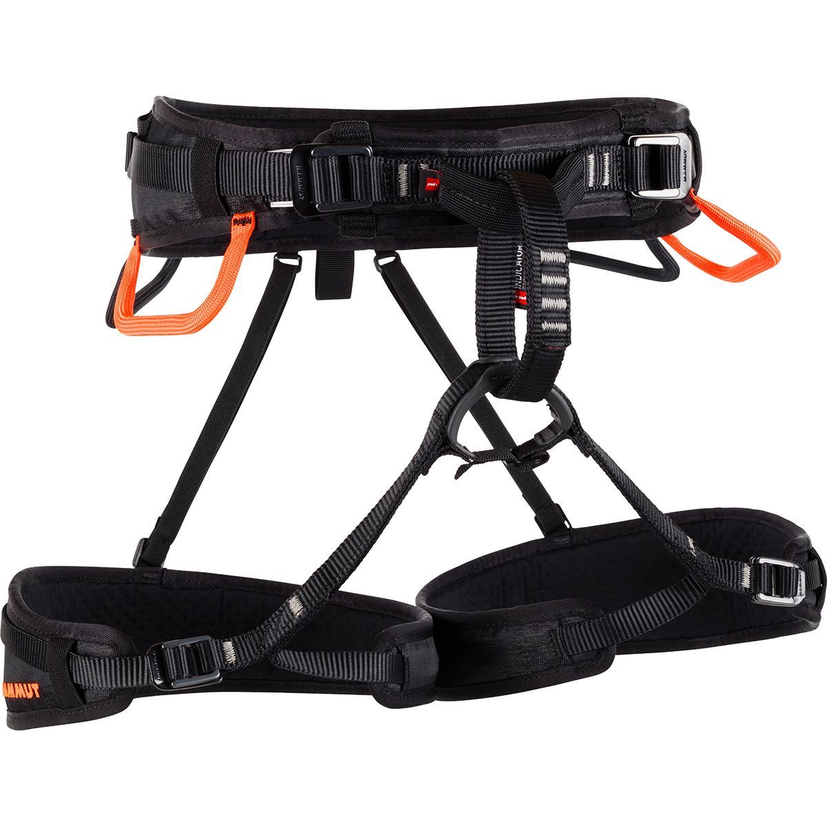 Image of Mammut Ophir 4 Slide Harness Black/Safety Orange, XS/M