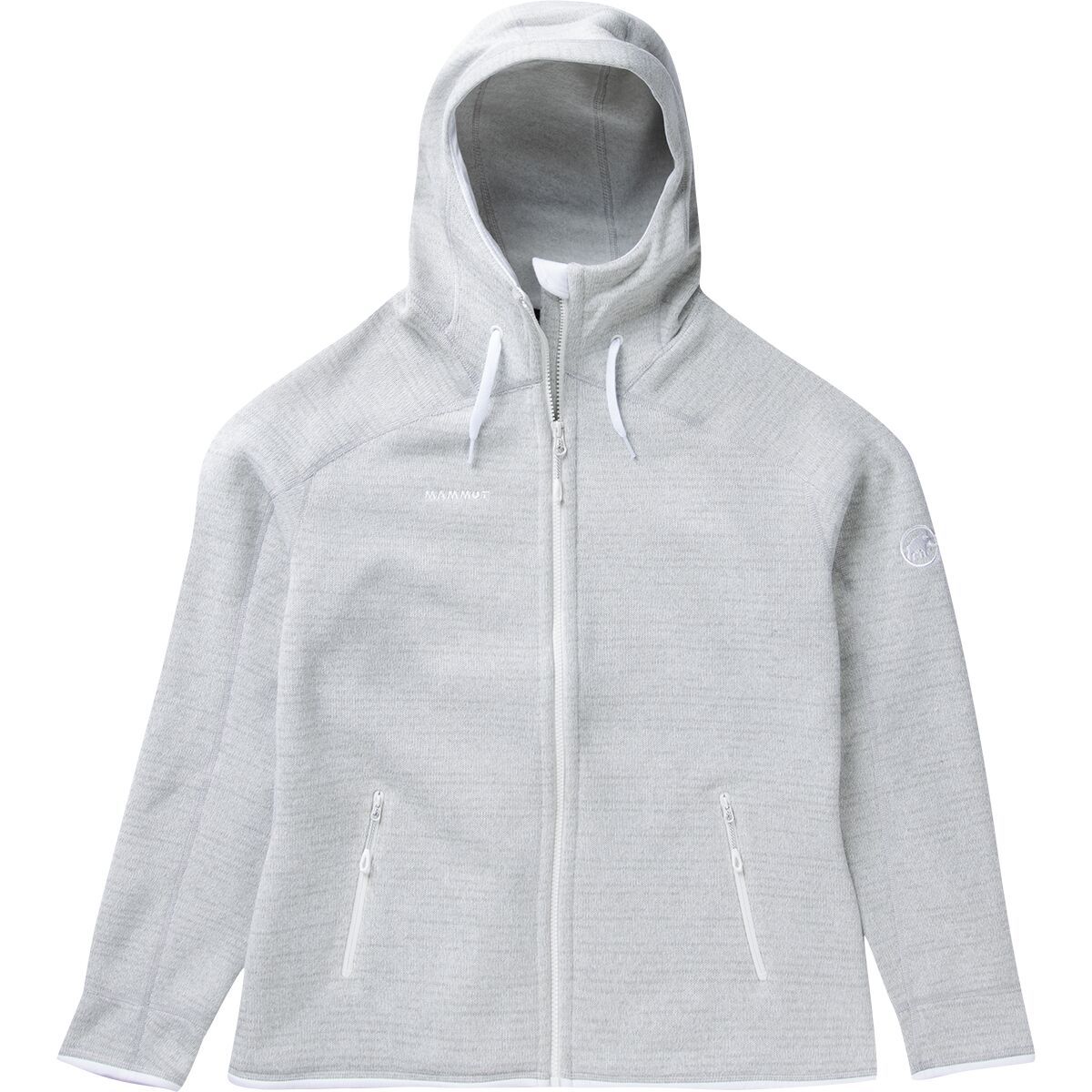 Mammut Arctic ML Hooded Fleece Jacket - Women's Bright White/Highway Melange, L