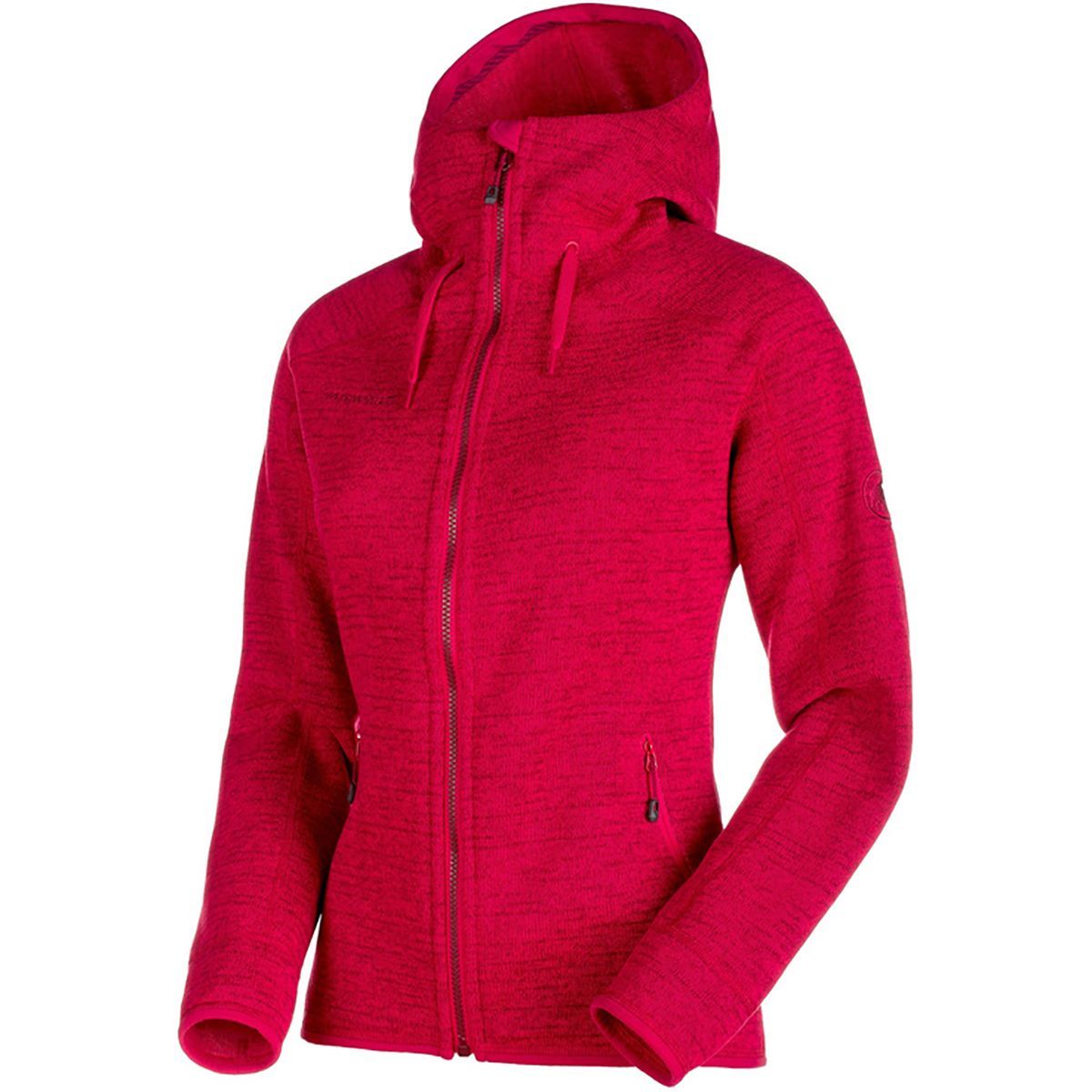 Mammut Arctic ML Hooded Fleece Jacket - Women's Magenta/Merlot Melange, XL