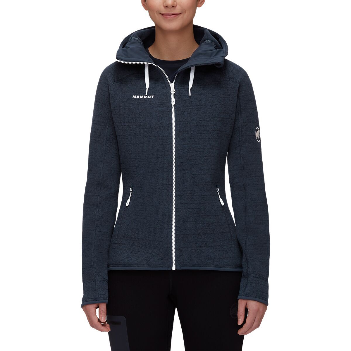 Mammut Arctic ML Hooded Fleece Jacket - Women's Marine Melange, XS