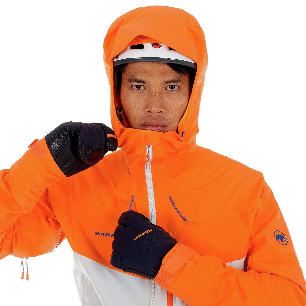 Mammut Mens Nordwand Pro Hardshell Overall Ice/Sunrise