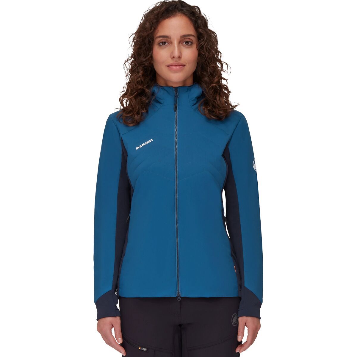 Mammut Rime Light IN Flex Hooded Jacket - Women's Deep Ice/Marine, M