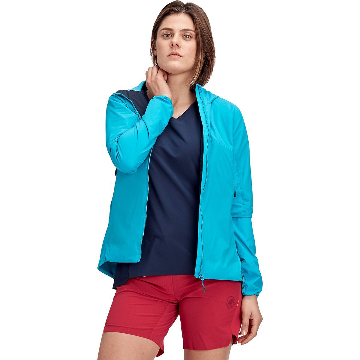 Mammut Rime Light IN Flex Hooded Jacket - Women's Ocean, XS