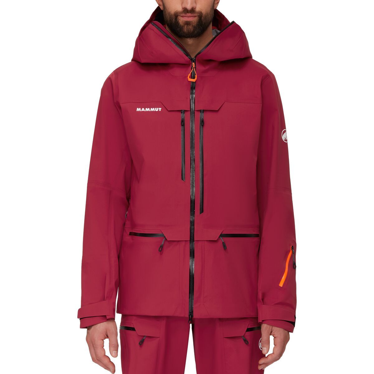 Mammut Haldigrat HS Hooded Jacket - Men's Blood Red/Black, L