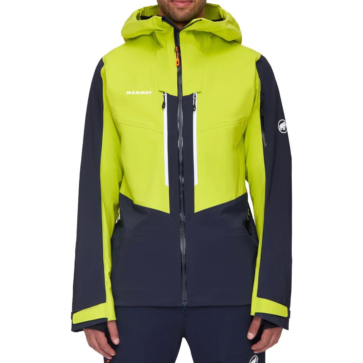 Mammut Haldigrat HS Hooded Jacket - Men's Marine/Highlime, M