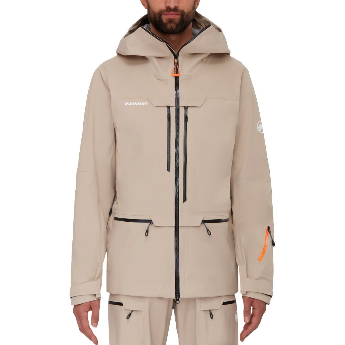 Mammut Haldigrat HS Hooded Jacket - Men's Savannah/Black, L