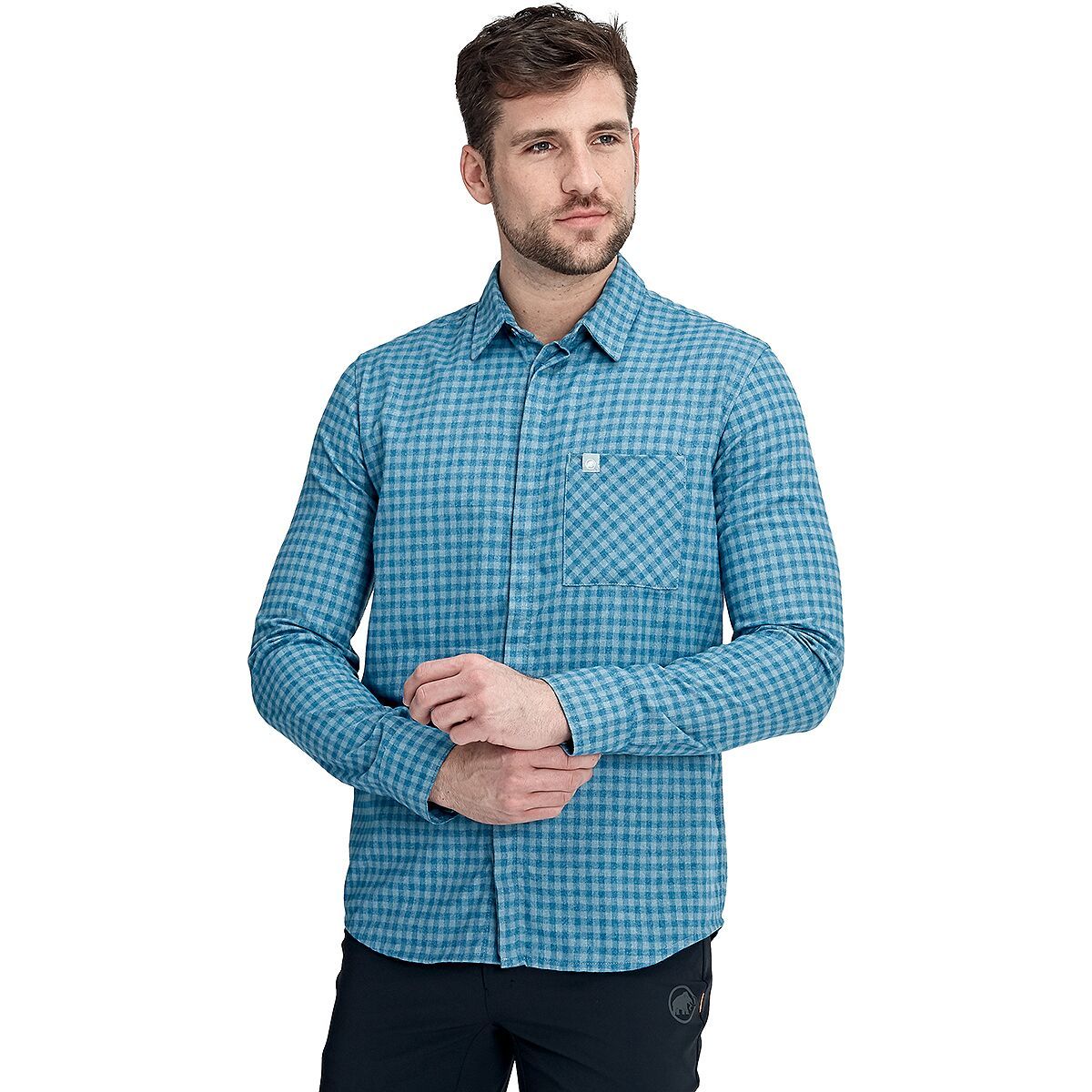 Mammut Winter Long-Sleeve Shirt - Men's Blue Shadow/Sapphire, M