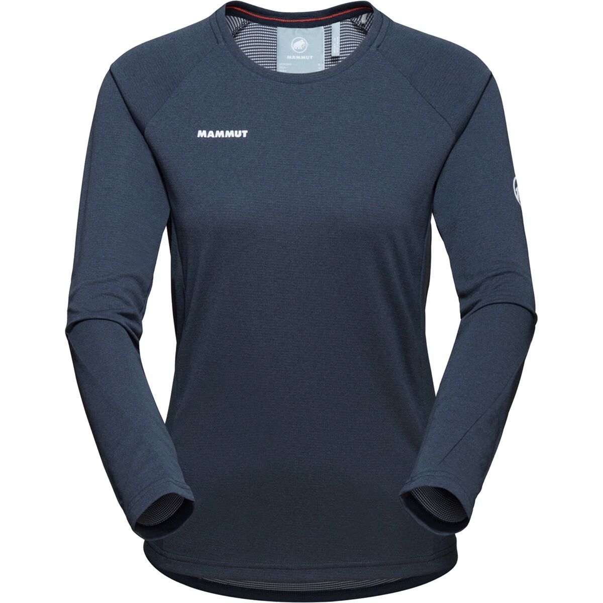 Mammut Aegility Long-Sleeve Top - Women's Marine Melange/White, XS