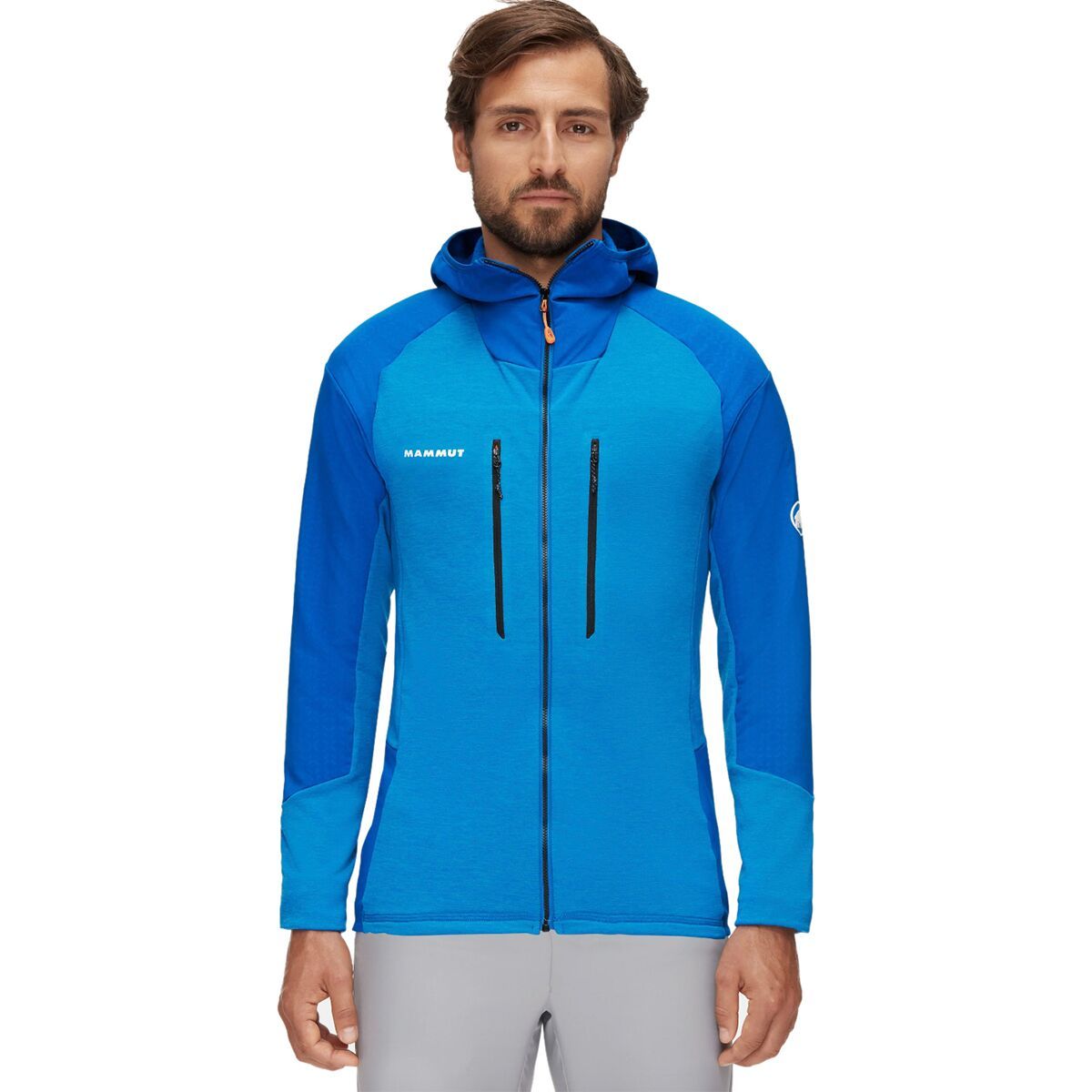 Mammut Eiswand Advanced ML Hooded Jacket - Men's Tarn/Azurit, XL