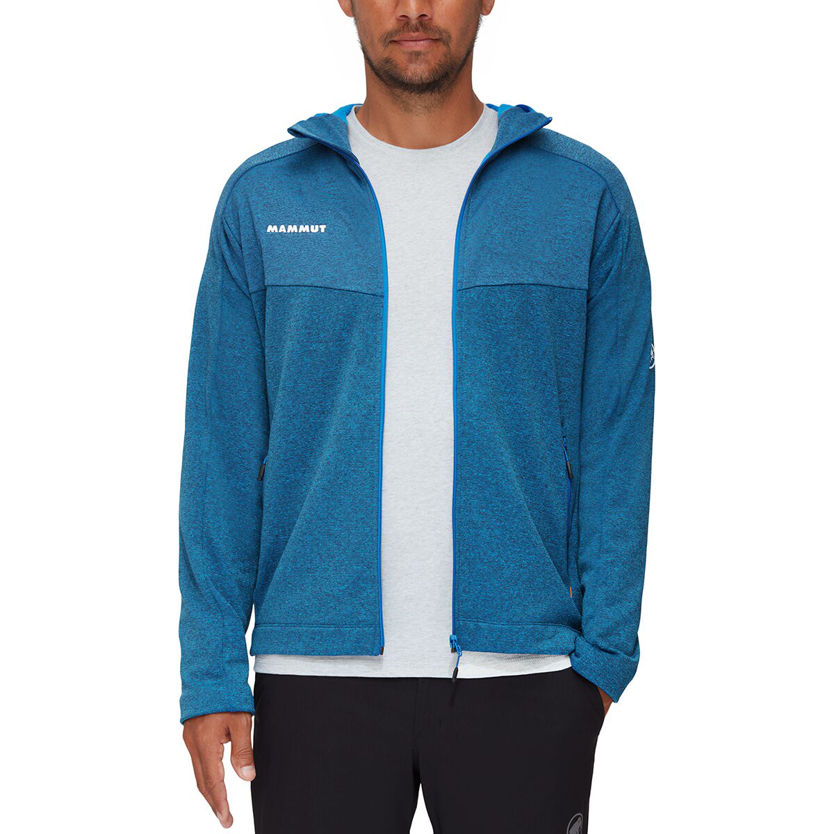 Mammut Nair ml Hooded Jacket - Men's Ice Melange, M