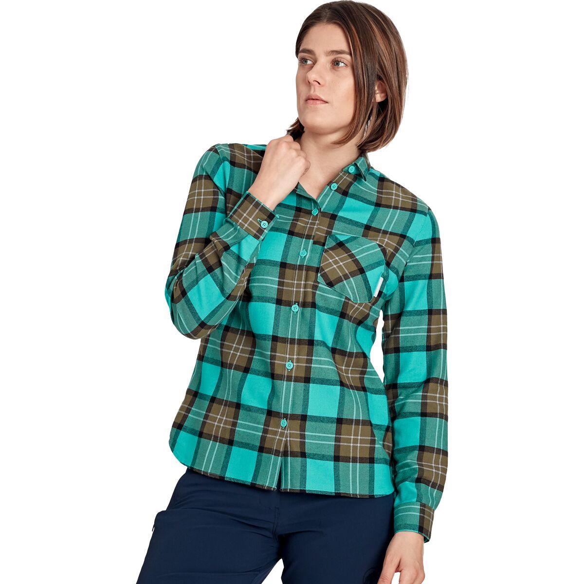 Mammut Trovat Long-Sleeve Shirt - Women's Ceramic/Iguana, L