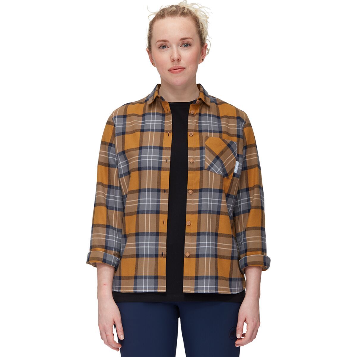 Mammut Trovat Long-Sleeve Shirt - Women's Cheetah/Titanium, L