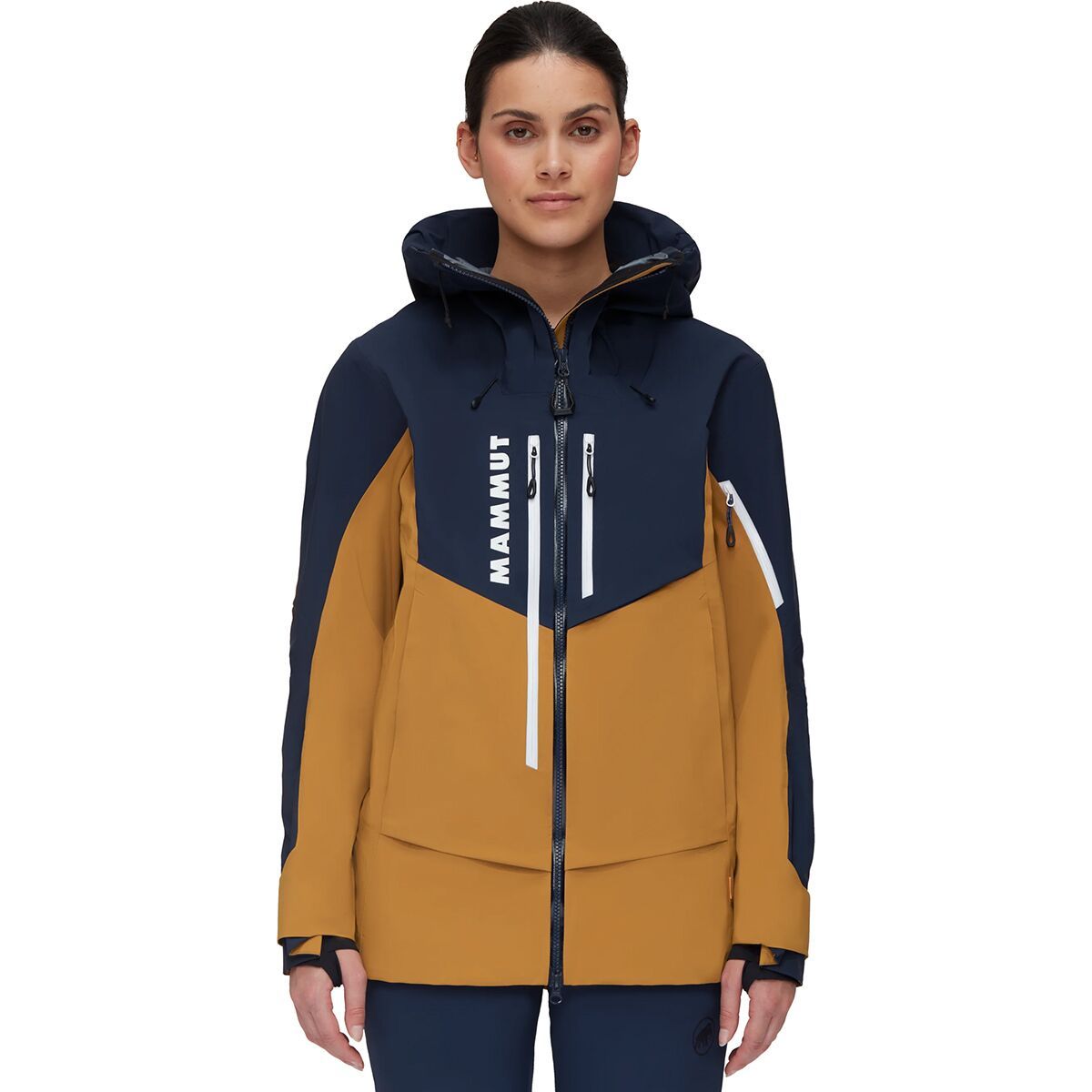 Mammut La Liste Pro HS Hooded Jacket - Women's Dark Ceramic/Marine, XL