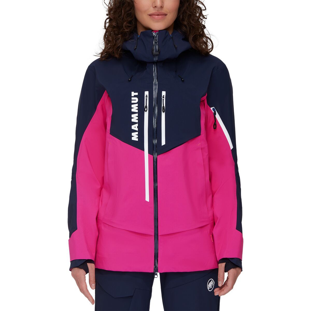 Mammut La Liste Pro HS Hooded Jacket - Women's Pink/Marine, M