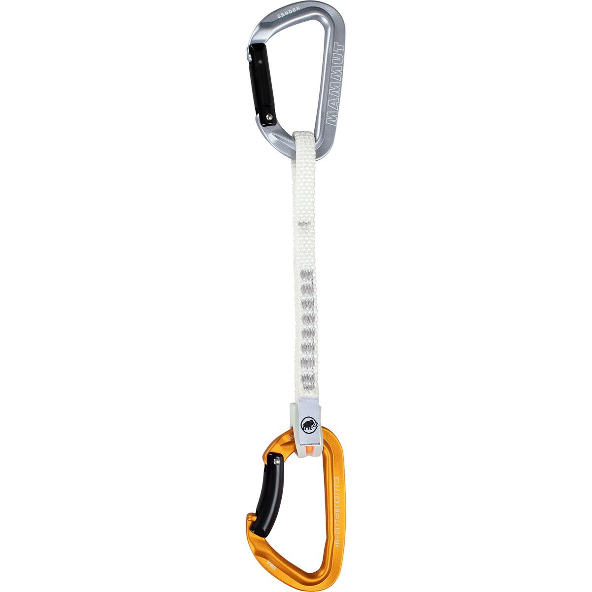 Image of Mammut Sender Keylock Quickdraw Light Grey/Gold, 17cm
