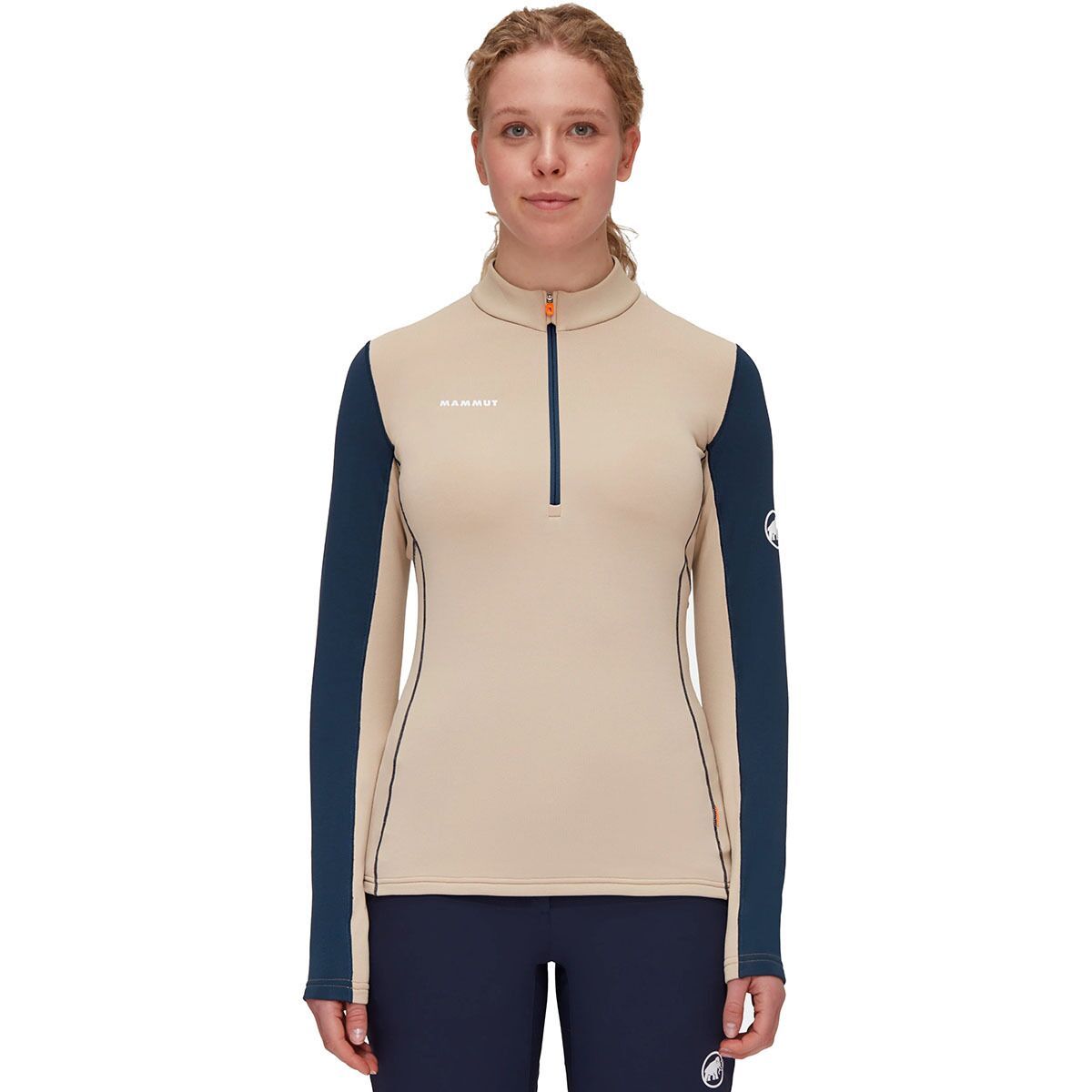 Mammut Aenergy ML Half-Zip Pullover - Women's Savannah/Marine, S