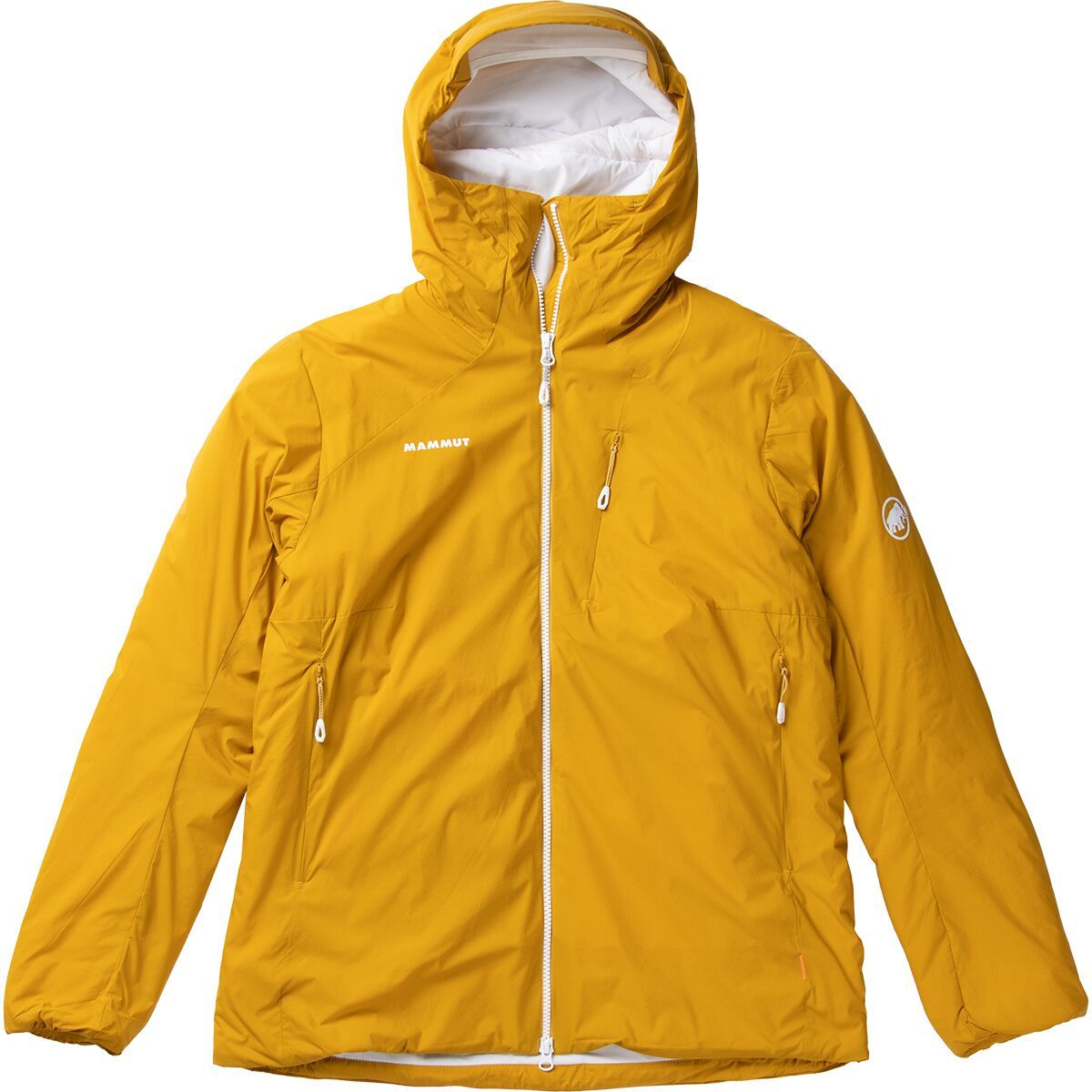 Mammut Rime IN Flex Hooded Jacket - Women's Golden/White, XS