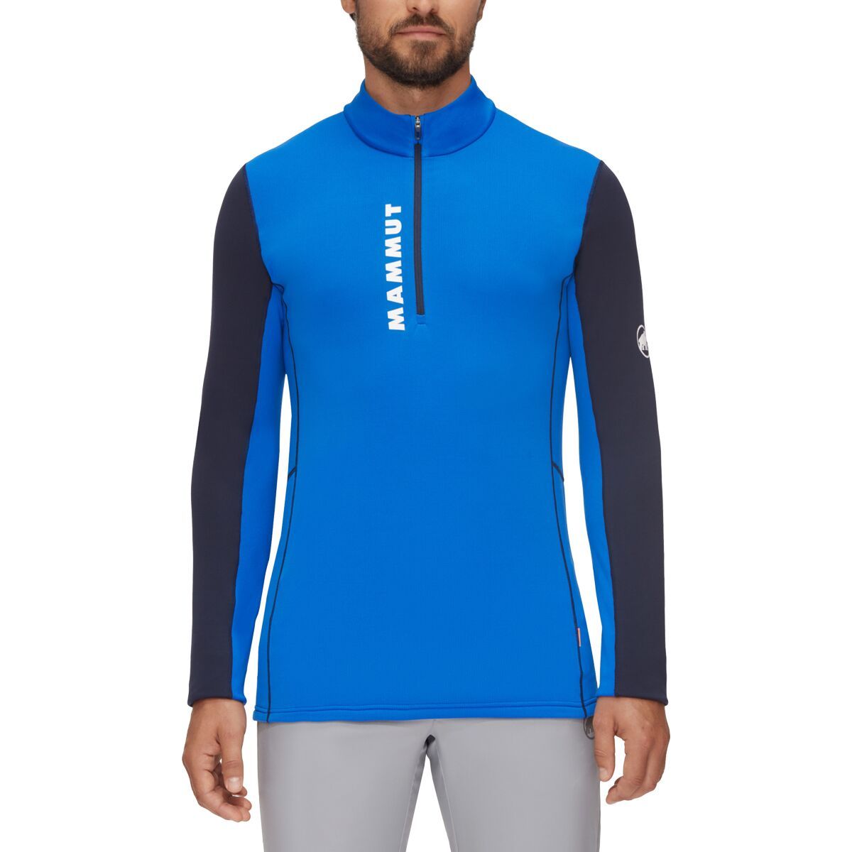 Mammut Aenergy ML Half-Zip Pullover - Men's Ice/Marine, XXL