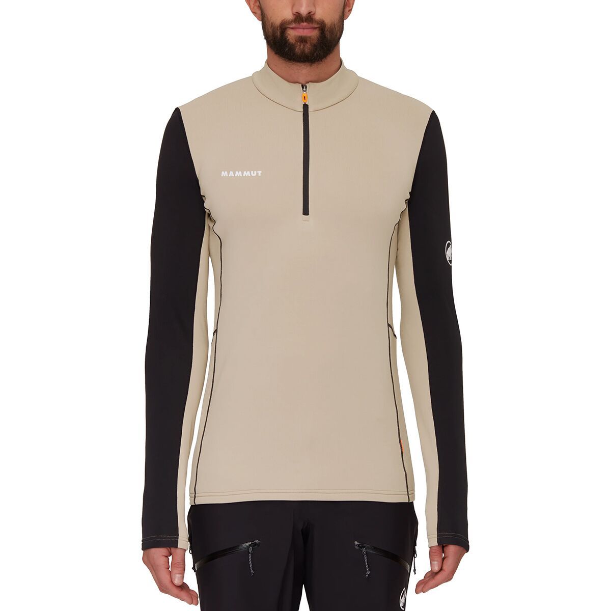 Mammut Aenergy ML Half-Zip Pullover - Men's Savannah/Black, XXL