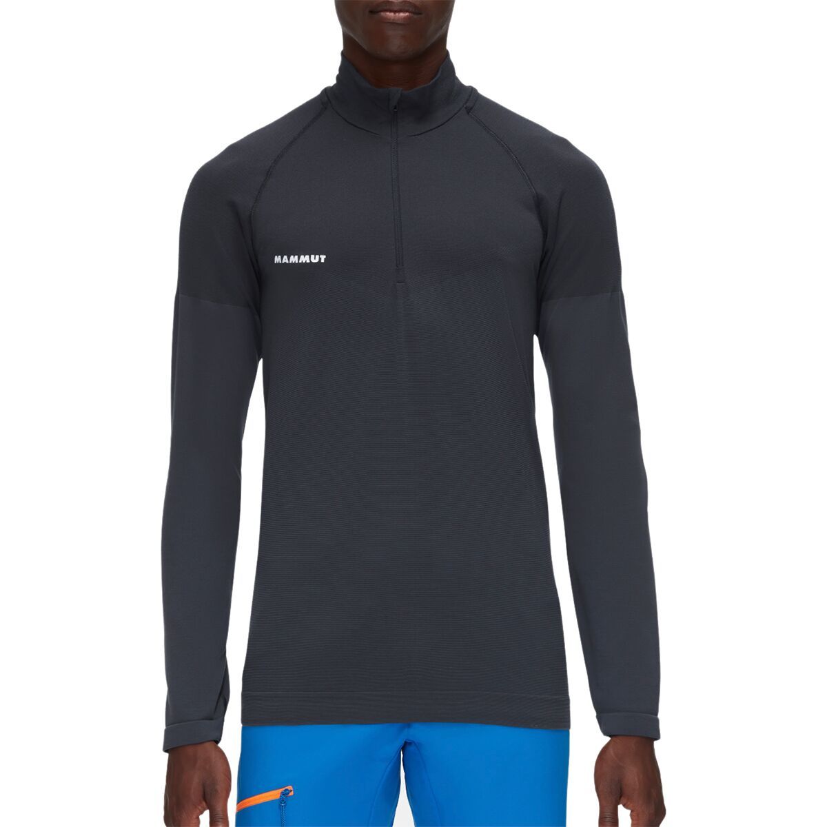 Image of Mammut Trift Half-Zip Long-Sleeve Top - Men's Black, XL