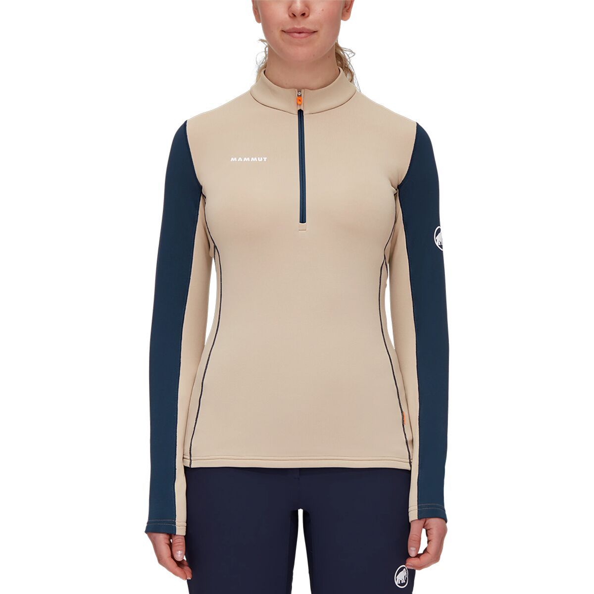 Mammut Aenergy Light ML 1/2-Zip Pullover - Women's Savannah/Marine, M