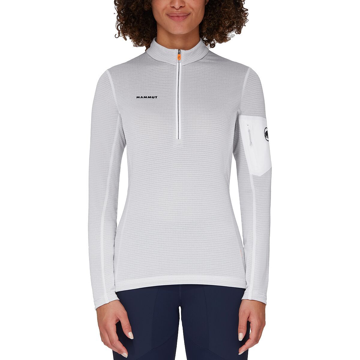 Mammut Aenergy Light ML 1/2-Zip Pullover - Women's White/Highway, M