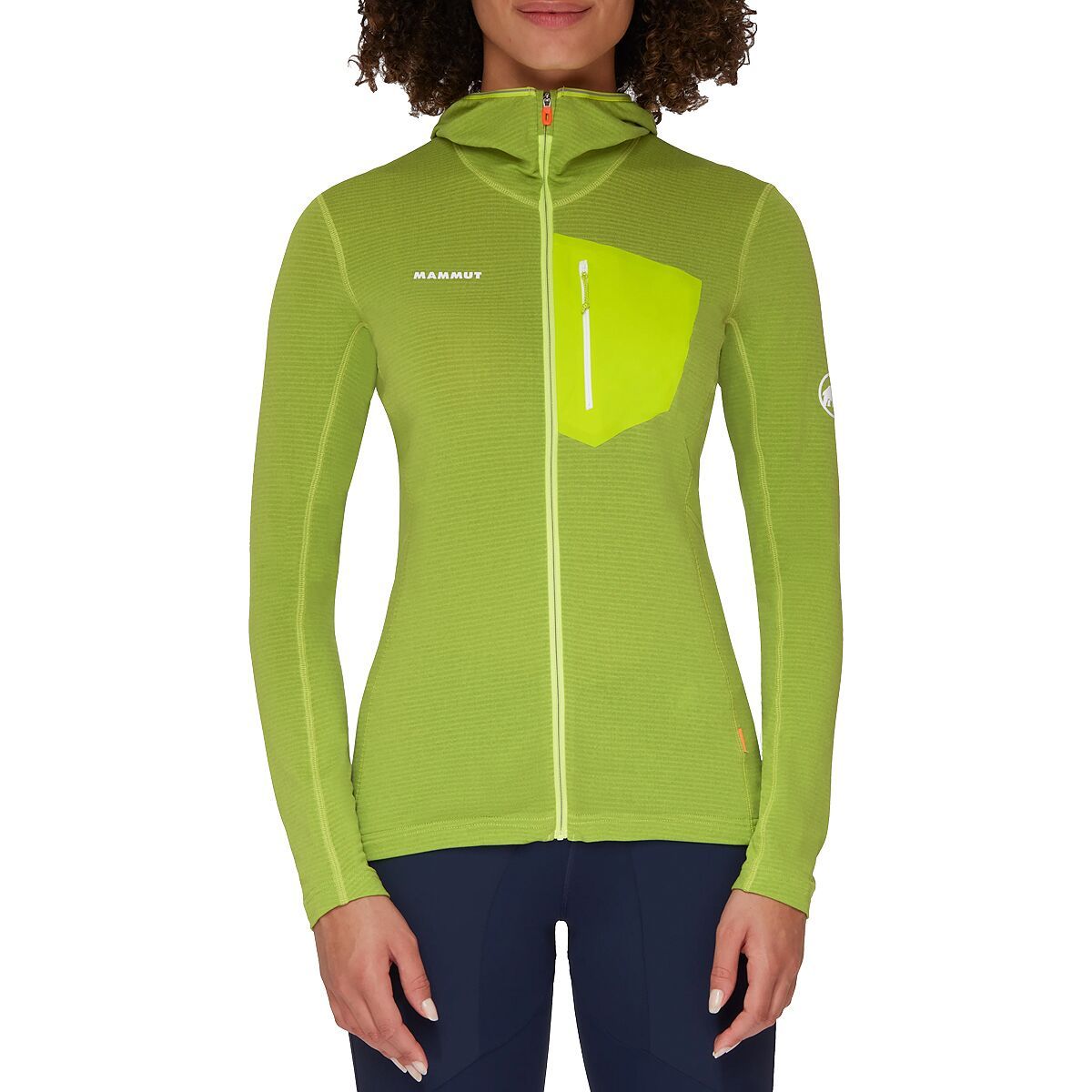 Mammut Aenergy Light ML Hooded Jacket - Women's Highlime/Granit, S